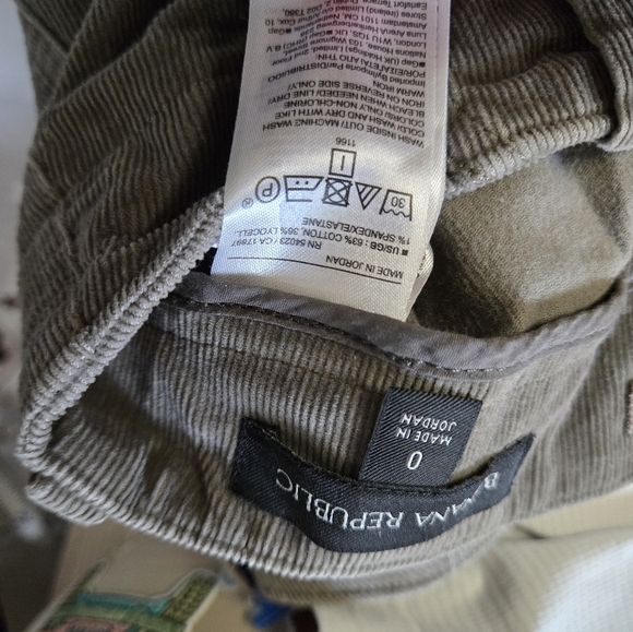 Banana Republic Womens Corduroy Charcoal Joggers - Picture 3 of 5